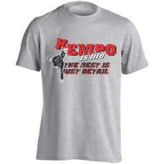 Kempo2 pamut póló - világos szürke