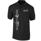 Kajak-kenu galléros póló 01 - fekete