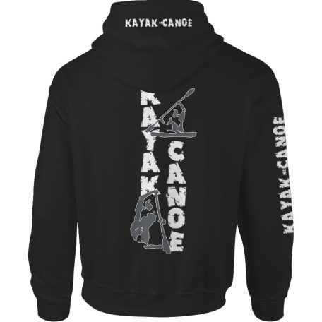 Kajak-kenu1 kapucnis pulóver - fekete