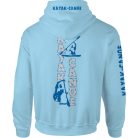 Kajak-kenu1 kapucnis pulóver - világoskék 2