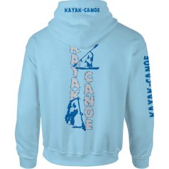 Kajak-kenu1 kapucnis pulóver - világoskék 2