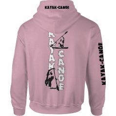 Kajak-kenu1 kapucnis pulóver - világos rózsaszín 1