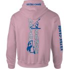 Kajak-kenu1 kapucnis pulóver - világos rózsaszín 2