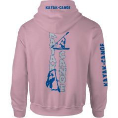 Kajak-kenu1 kapucnis pulóver - világos rózsaszín 2