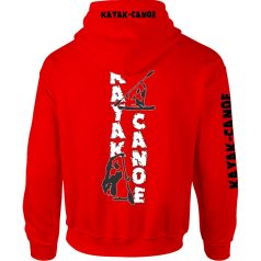Kajak-kenu1 kapucnis pulóver - piros