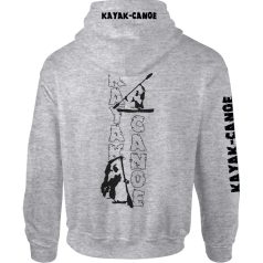 Kajak-kenu1 kapucnis pulóver - világos szürke