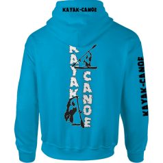 Kajak-kenu1 kapucnis pulóver -türkiz
