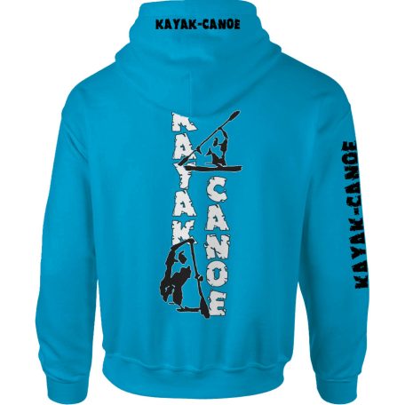 Kajak-kenu1 kapucnis pulóver -türkiz
