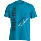 Kajak-kenu4 pamut póló - türkiz