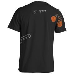 Koronglövészet1 pamut póló - fekete