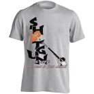 Koronglövészet2 pamut póló - cirmos szürke