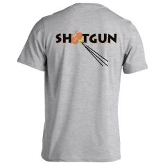 Koronglövészet2 pamut póló - cirmos szürke