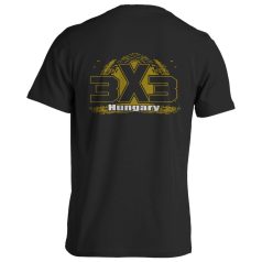 Kosárlabda2 pamut póló - fekete