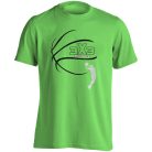 Kosárlabda2 pamut póló - lime