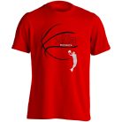 Kosárlabda2 pamut póló - piros