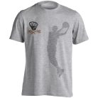 Kosárlabda3 pamut póló - cirmos fehér