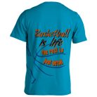 Kosárlabda4 pamut póló - türkiz