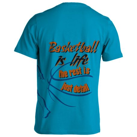 Kosárlabda4 pamut póló - türkiz