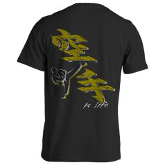 Karate1 pamut póló - fekete