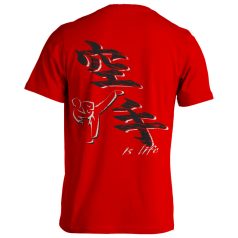 Karate1 pamut póló - piros