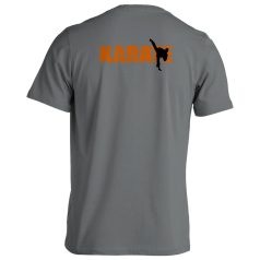 Karate3 pamut póló - szürke