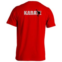 Karate3 pamut póló - piros