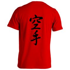 Karate5 pamut póló - piros