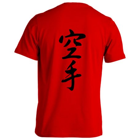 Karate5 pamut póló - piros