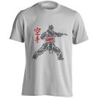 Karate5 pamut póló - fehér