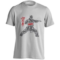 Karate5 pamut póló - fehér