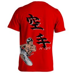 Karate7 pamut póló - piros