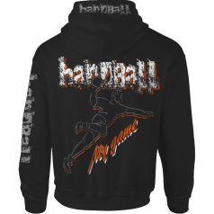 Kézilabda1 kapucnis pulóver - fekete