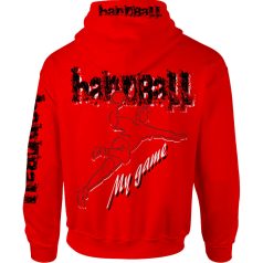 Kézilabda1 kapucnis pulóver - piros