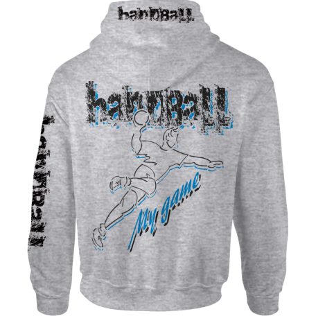 Kézilabda1 kapucnis pulóver - világos szürke