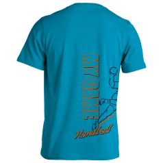 Kézilabda04 pamut póló - türkiz