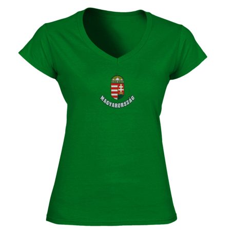 Magyarország3 női pamut póló - zöld