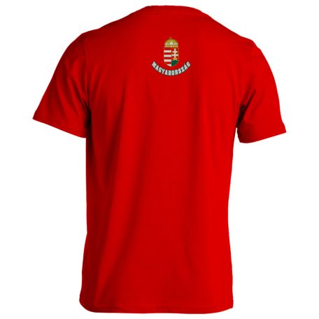 Magyarország2 pamut póló - piros