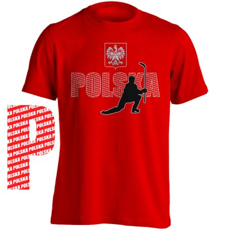 Szurkolói pamut póló - Lengyelország2