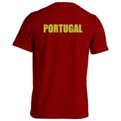 Szurkolói pamut póló - Portugália