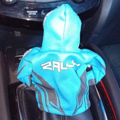 Rally dekor kapucnis pulóver - váltóbotra (azúrkék)