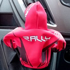 Rally dekor kapucnis pulóver - váltóbotra (piros)