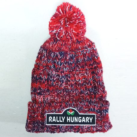 Rally Hungary kötött sapka - fekete