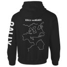 Rally Hungary kapucnis pulóver 01 - fekete