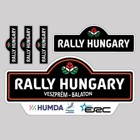 Rally Hungary matrica ív