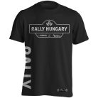 Rally Hungary pamut póló 01 - fekete