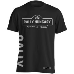 Rally Hungary pamut póló 01 - fekete