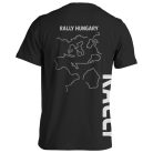Rally Hungary pamut póló 01 - fekete