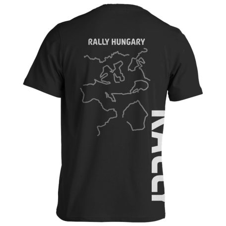 Rally Hungary pamut póló 01 - fekete