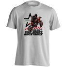 Supermoto S1 GP Hungary rövid ujjú pamut póló 02 - fehér