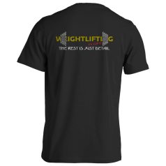 Súlyemelés1 pamut póló - fekete